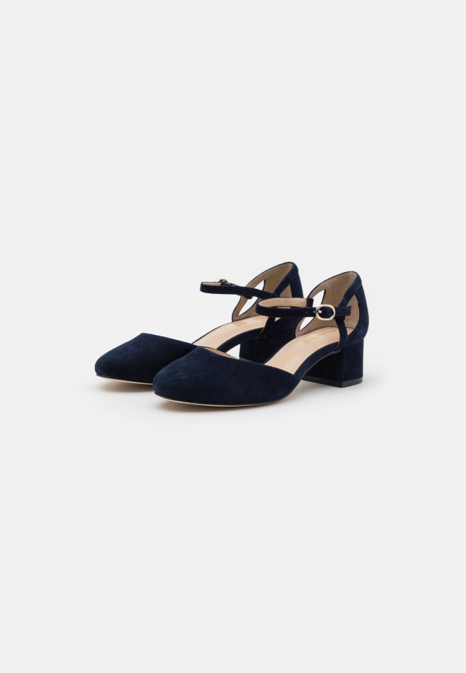 Gabour | Cuir Exclusif - Talons Classiques Bleu Foncé